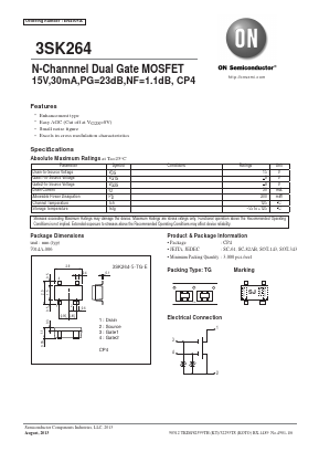 3SK264-5-TG-E Datasheet PDF ON Semiconductor