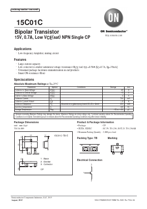 15C01C Datasheet PDF ON Semiconductor