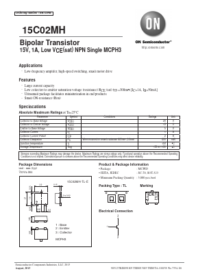 15C02MH Datasheet PDF ON Semiconductor