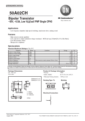 50A02CH Datasheet PDF ON Semiconductor