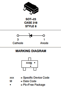 MMBZ5231BLT3G/T3G Datasheet PDF ON Semiconductor