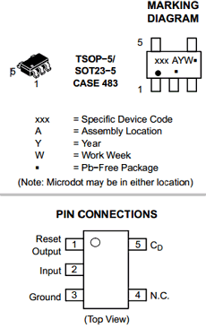 NCV303LSN16T1G Datasheet PDF ON Semiconductor
