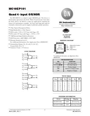 MC10EP101 Datasheet PDF ON Semiconductor