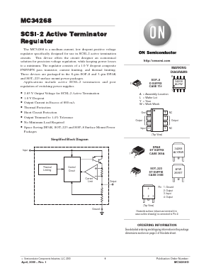 MC34268DR2 Datasheet PDF ON Semiconductor