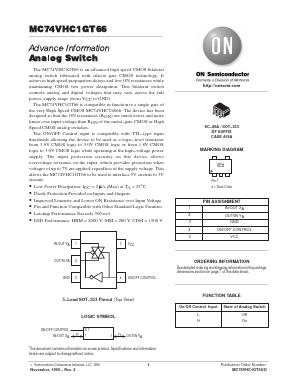 MC74VHC1GT66 Datasheet PDF ON Semiconductor