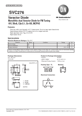 SVC276-TL-E Datasheet PDF ON Semiconductor