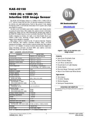 KAE-02150-ABB-JP-EE Datasheet PDF ON Semiconductor