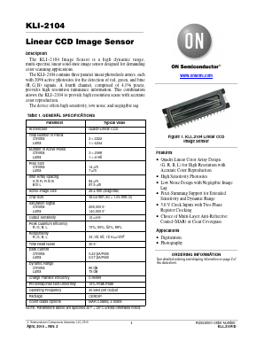 KLI-2104 Datasheet PDF ON Semiconductor