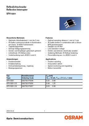 Q62702-P5056 Datasheet PDF OSRAM GmbH