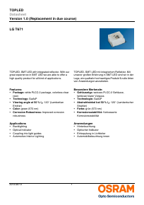 LGT671-K2N1-1 Datasheet PDF OSRAM GmbH