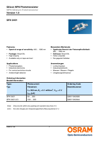 SFH3401-2/3 Datasheet PDF OSRAM GmbH