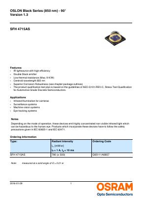SFH4715AS Datasheet PDF OSRAM GmbH