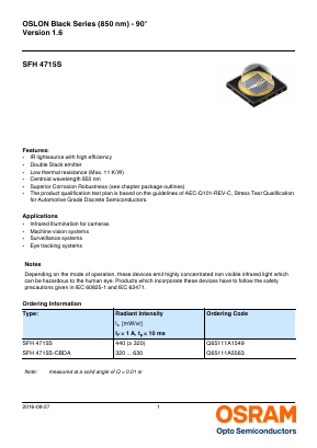 Q65111A5563 Datasheet PDF OSRAM GmbH