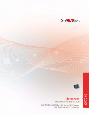 OV07740-A32A Datasheet PDF Omnivison Technologies