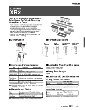 XR2A-2467-N Datasheet PDF OMRON Corporation