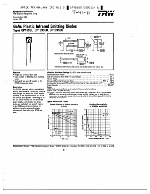 OP169SL Datasheet PDF Optek Technology