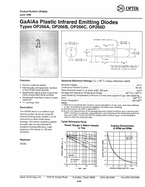 OP266 Datasheet PDF Optek Technology