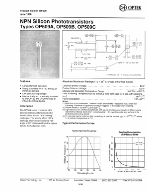 OP509C Datasheet PDF Optek Technology