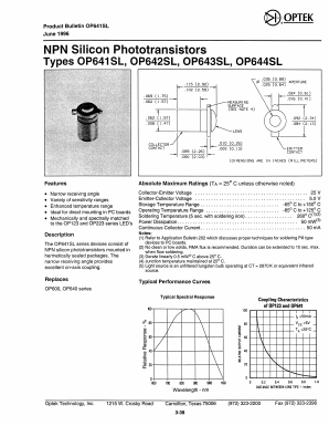 OP641SL Datasheet PDF Optek Technology