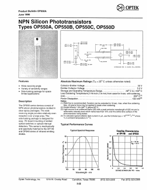 OP550A Datasheet PDF Optek Technology
