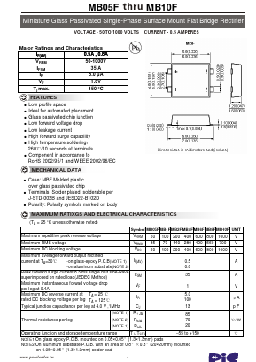 MB05F Datasheet PDF PACELEADER INDUSTRIAL