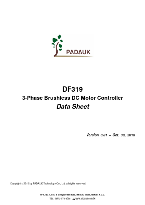 DF319 Datasheet PDF PADAUK Technology.