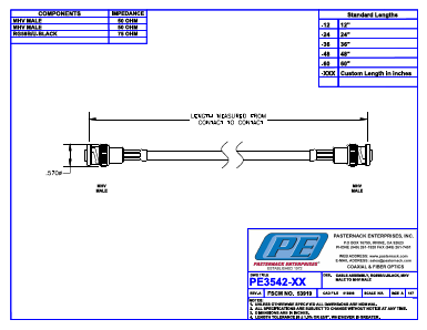PE3542 Datasheet PDF Pasternack Enterprises, Inc.