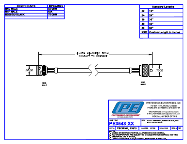 PE3543 Datasheet PDF Pasternack Enterprises, Inc.