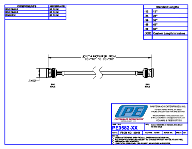 PE3582-XX Datasheet PDF Pasternack Enterprises, Inc.