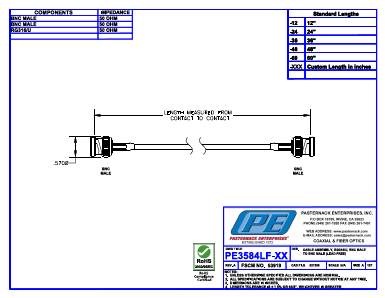 PE3584LF-XX Datasheet PDF Pasternack Enterprises, Inc.