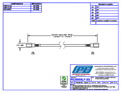 PE35955LF-48 Datasheet PDF Pasternack Enterprises, Inc.