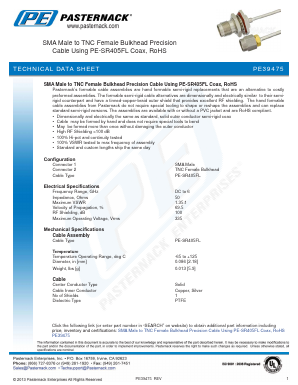 PE3000LF-100CM Datasheet PDF Pasternack Enterprises, Inc.