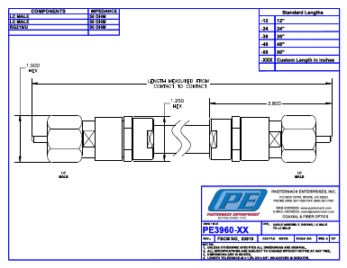 PE3960-60 Datasheet PDF Pasternack Enterprises, Inc.