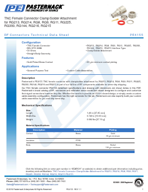 PE4155 Datasheet PDF Pasternack Enterprises, Inc.