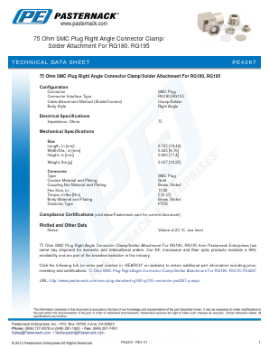 PE4267 Datasheet PDF Pasternack Enterprises, Inc.