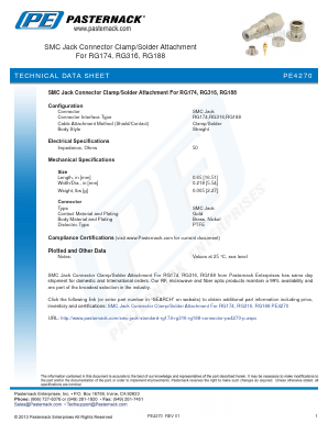 PE4270 Datasheet PDF Pasternack Enterprises, Inc.