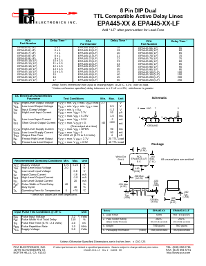 EPA445-XX Datasheet PDF PCA ELECTRONICS INC.