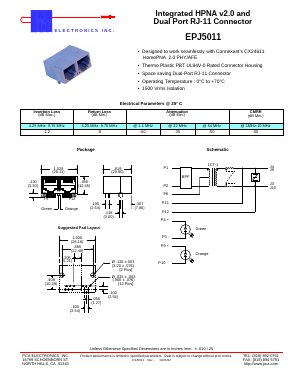 EPJ5011 Datasheet PDF PCA ELECTRONICS INC.