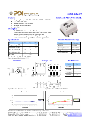 MXB-1002-10 Datasheet PDF PREMIER DEVICES, INC.