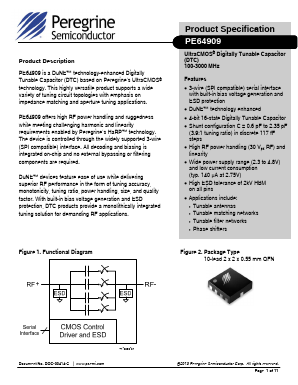 PE64909 Datasheet PDF Peregrine Semiconductor Corp.