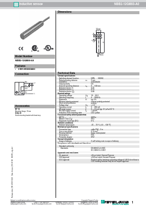 NBB2-12GM60-A0 Datasheet PDF Pepperl+Fuchs Inc.