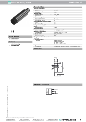 924AB3HM-L2P Datasheet PDF Pepperl+Fuchs Inc.