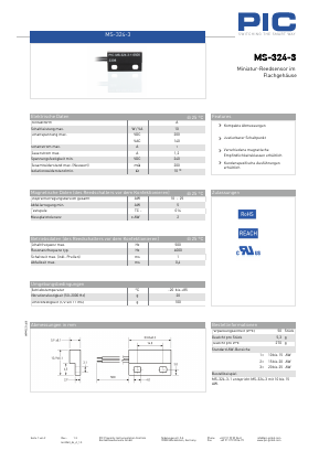 MS-324-3 Datasheet PDF PIC GmbH
