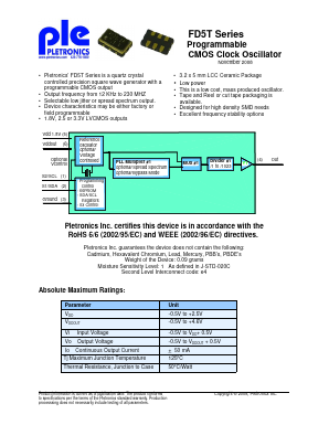 FD5T Datasheet PDF Pletronics, Inc.