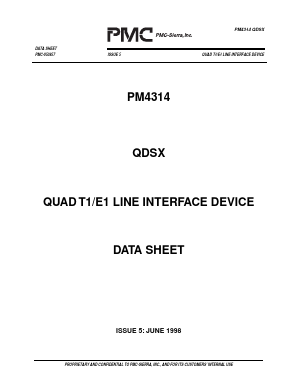 PM4314-RI Datasheet PDF PMC-Sierra