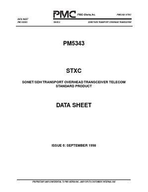 PM5343 Datasheet PDF PMC-Sierra
