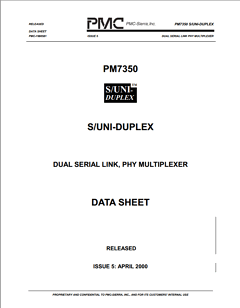 PM7350-PI Datasheet PDF PMC-Sierra