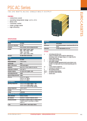 PSC150AC12S5 Datasheet PDF Powerbox