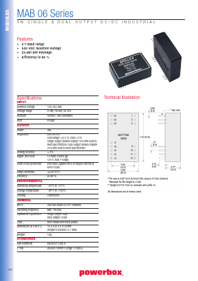 MAB06006 Datasheet PDF Powerbox