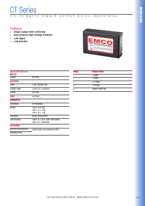 E101CT Datasheet PDF Powerbox